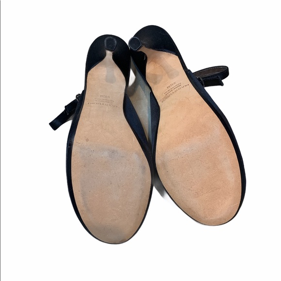 Max Studio Black Satin Taline Heels Sz 8.5M - Picture 5 of 5